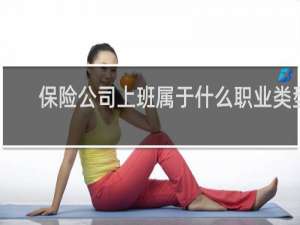 保险公司上班属于什么职业类型