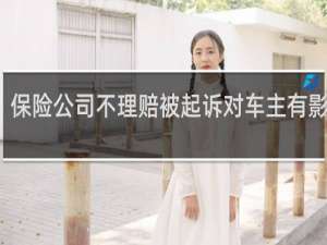 保险公司不理赔被起诉对车主有影响吗