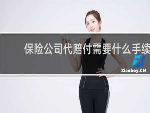 保险公司代赔付需要什么手续