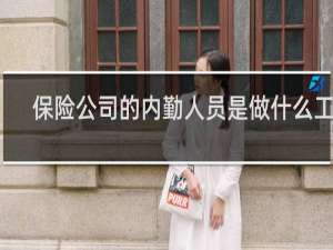保险公司的内勤人员是做什么工作