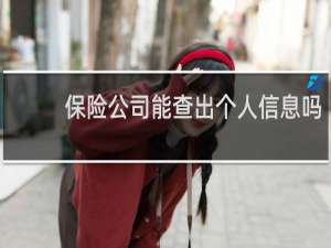 保险公司能查出个人信息吗