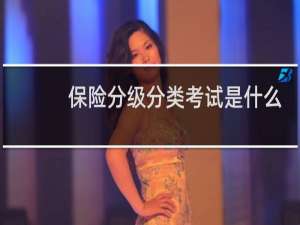 保险分级分类考试是什么