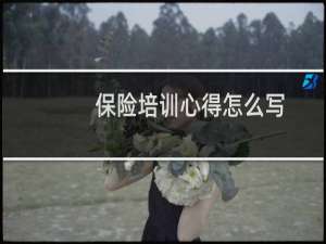 保险培训心得怎么写