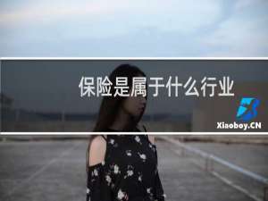 保险是属于什么行业