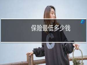 保险最低多少钱