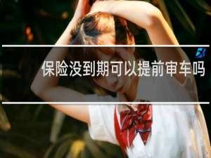 保险没到期可以提前审车吗