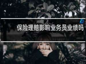 保险理赔影响业务员业绩吗