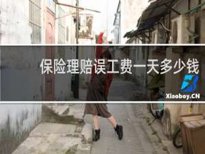 保险理赔误工费一天多少钱