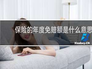 保险的年度免赔额是什么意思