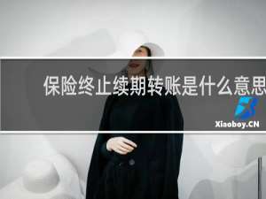 保险终止续期转账是什么意思
