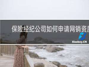 保险经纪公司如何申请网销资质