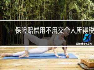 保险赔偿用不用交个人所得税