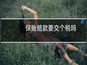 保险赔款要交个税吗