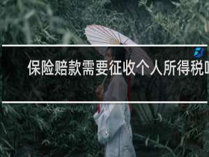 保险赔款需要征收个人所得税吗