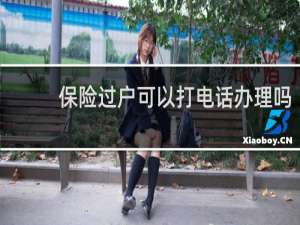 保险过户可以打电话办理吗