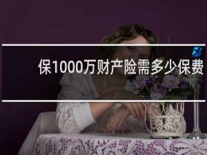 保1000万财产险需多少保费