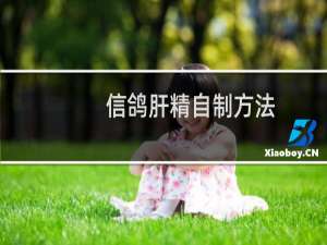 信鸽肝精自制方法