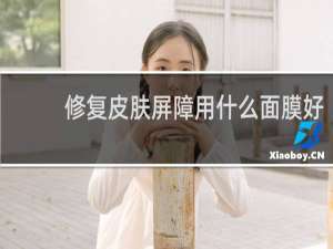 修复皮肤屏障用什么面膜好