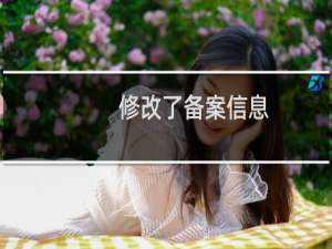 修改了备案信息，又要重新上传资料