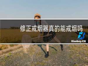 修正戒烟器真的能戒烟吗