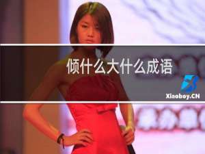 倾什么大什么成语