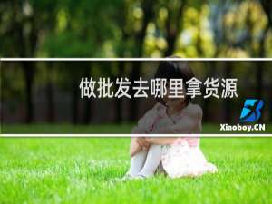 做批发去哪里拿货源