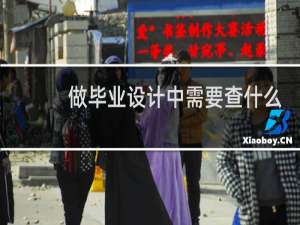 做毕业设计中需要查什么