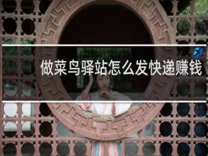 做菜鸟驿站怎么发快递赚钱