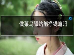 做菜鸟驿站能挣钱嘛吗