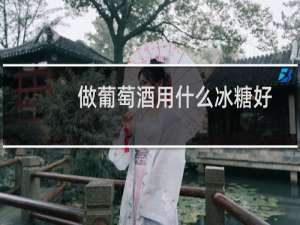做葡萄酒用什么冰糖好