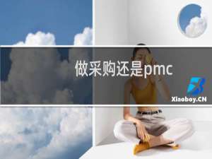 做采购还是pmc