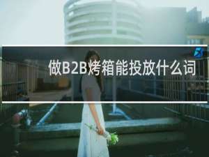 做B2B烤箱能投放什么词