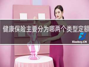 健康保险主要分为哪两个类型定额报销