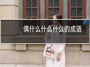 偶什么什么什么的成语