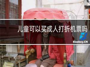 儿童可以买成人打折机票吗