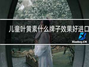 儿童叶黄素什么牌子效果好进口药