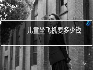 儿童坐飞机要多少钱