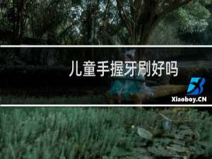 儿童手握牙刷好吗