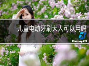 儿童电动牙刷大人可以用吗