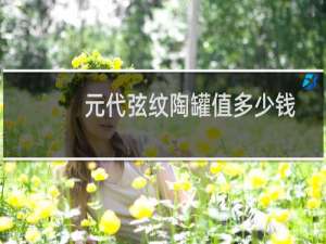 元代弦纹陶罐值多少钱
