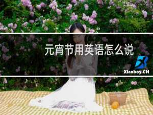 元宵节用英语怎么说