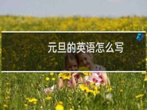 元旦的英语怎么写