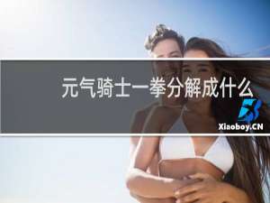 元气骑士一拳分解成什么