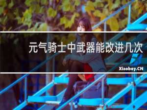 元气骑士中武器能改进几次