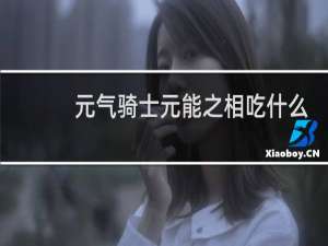 元气骑士元能之相吃什么天赋