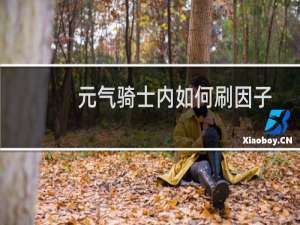 元气骑士内如何刷因子