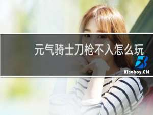 元气骑士刀枪不入怎么玩