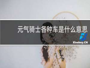 元气骑士各种车是什么意思