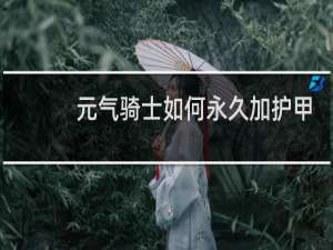 元气骑士如何永久加护甲