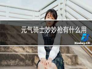 元气骑士妙妙枪有什么用